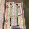 Stanley LoveShackFancy Blooming Heirloom 40 Oz Quencher Tumbler NEW AUTHENTIC